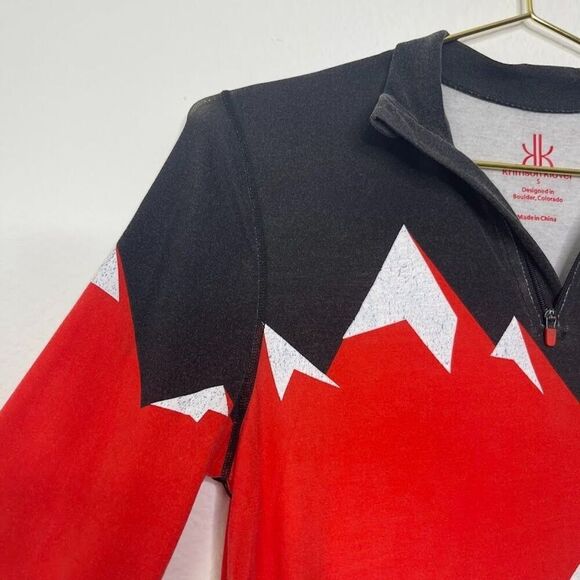 Krimson Klover Baselayer Top Scenic Apres Ski Anyone Small Sky Blue Snow Winter - Picture 2 of 10